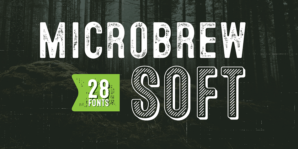 Microbrew Soft is the latest addition to the Microbrew family of fonts.