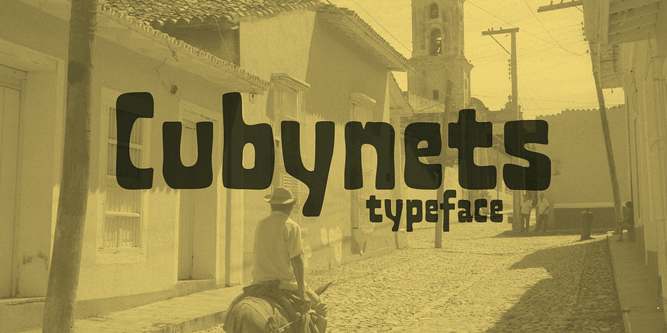 Displaying the beauty and characteristics of the Cubynets 4F font family.