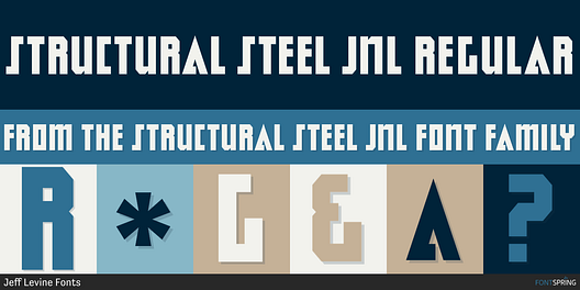 Fonts similar to Structural Steel JNL