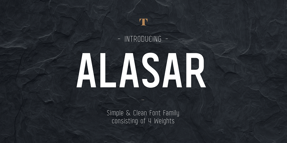 Displaying the beauty and characteristics of the Alasar font family.