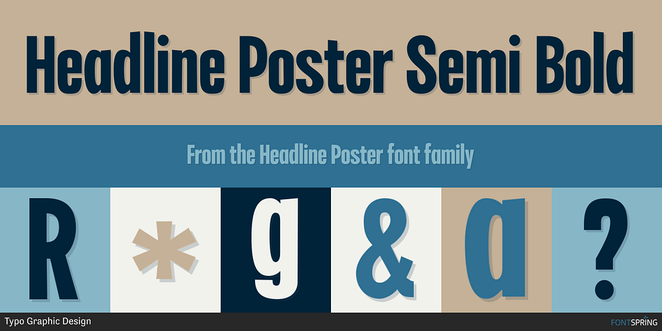 Headline Poster Semi Bold Font