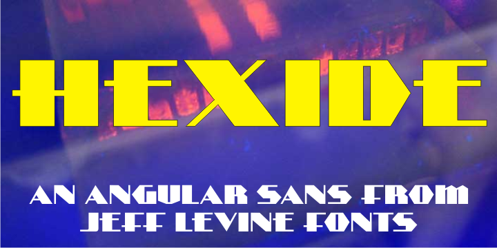 Hexide JNL was modeled and modified from an original design created by the late sign artist Alf R.