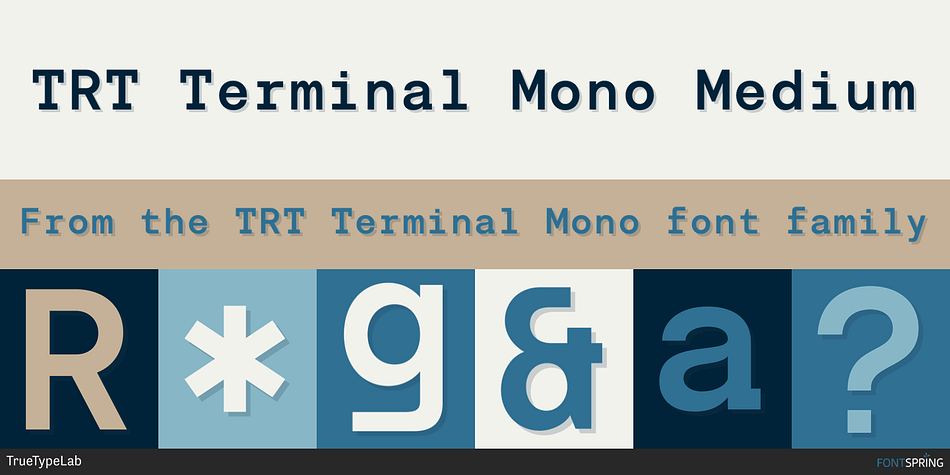 TRT Terminal Mono Medium Font
