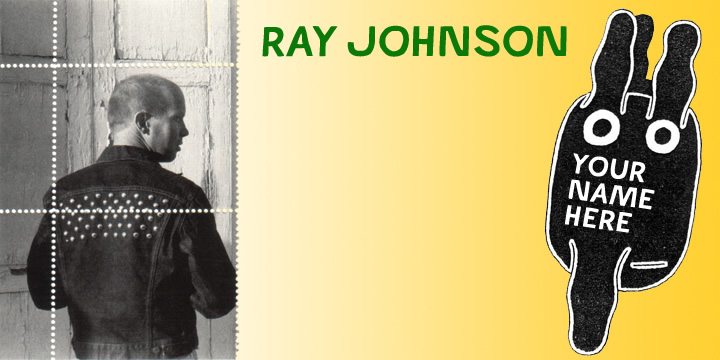 Inspired by the ‘Father of Mail Art’, the Ray Johnson font is based on the block lettering style used by Ray to add the names of his correspondents to their bunny head portraits (the film How to Draw a Bunny is a superb introduction).