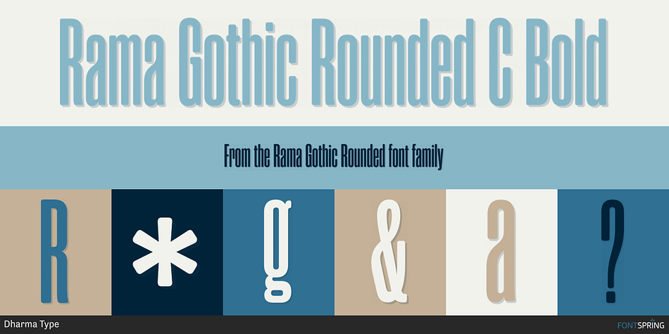 Rama Gothic Rounded C Bold Font