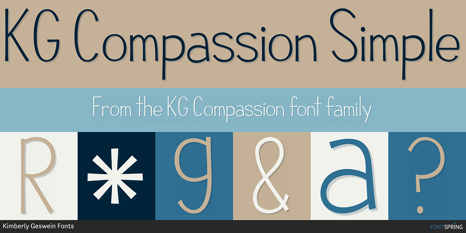 KG Compassion Simple Font