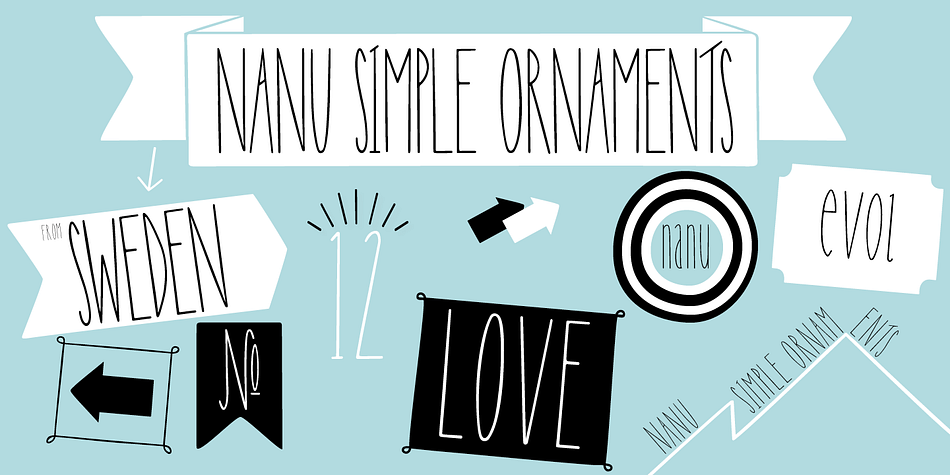 Emphasizing the favorited Nanu font family.