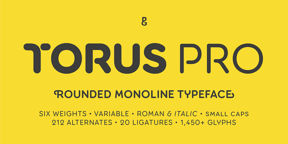 Torus Pro Font Poster