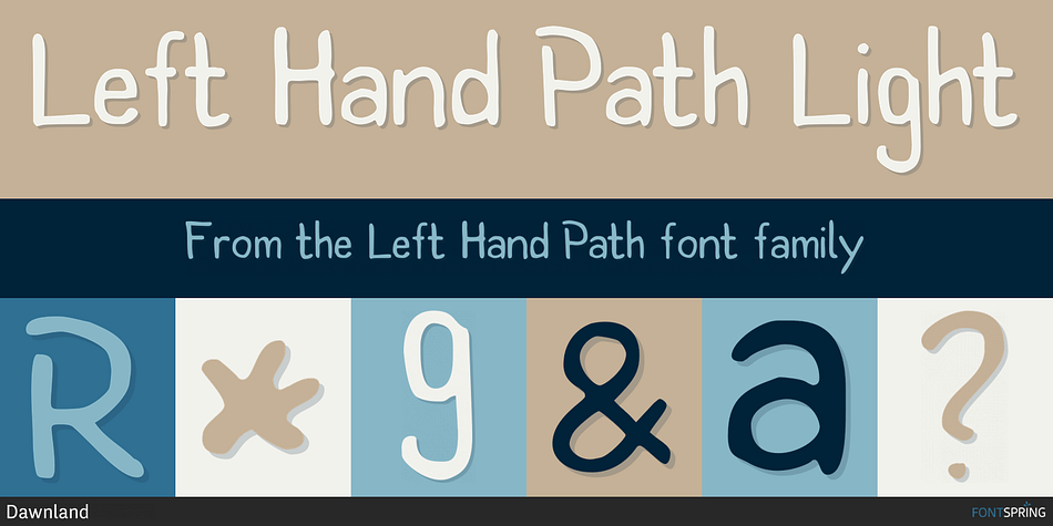 Left Hand Path Light Font