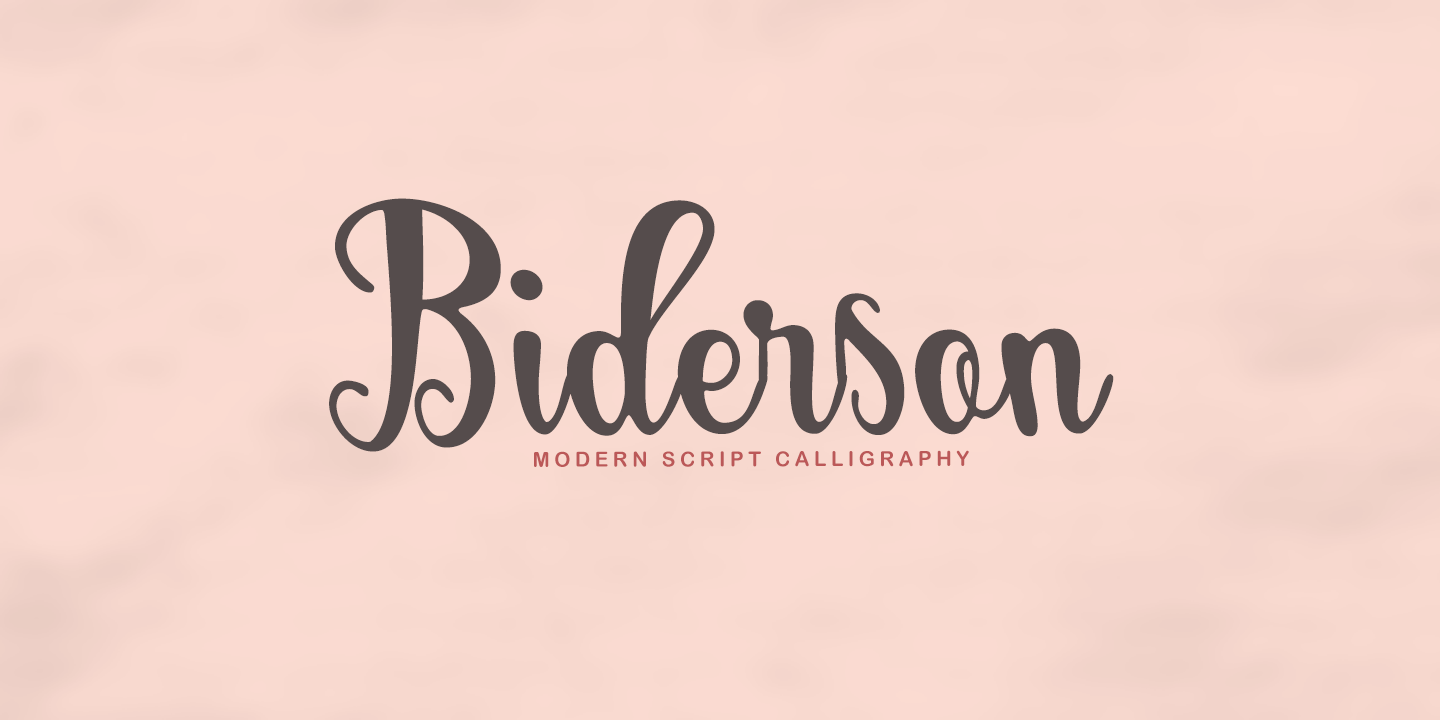 Biderson Script