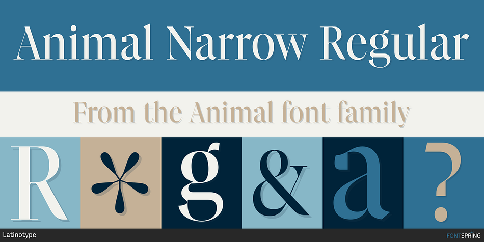 Animal Narrow Regular Font