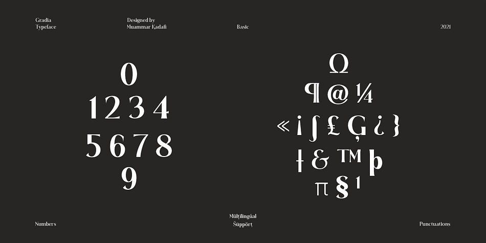 Gradia Font