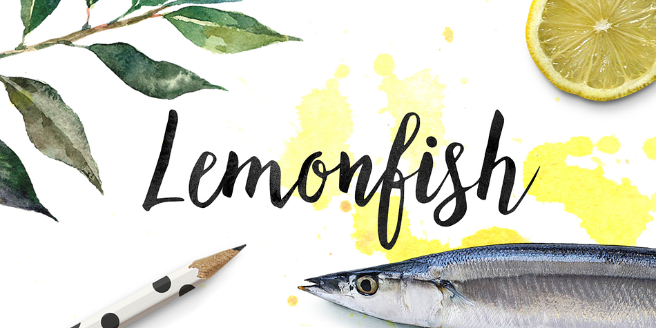 I would like to introduce you Lemonfish –  the cute informal hand lettered script.