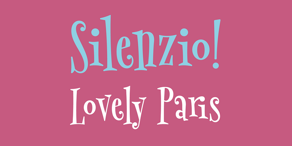 This font brings the funny appearance of irregular designed characters together with the classic look of the Didone typefaces from the 18th century – that makes it a good choice for theme parks, movie posters, games, greeting cards and kid’s products.