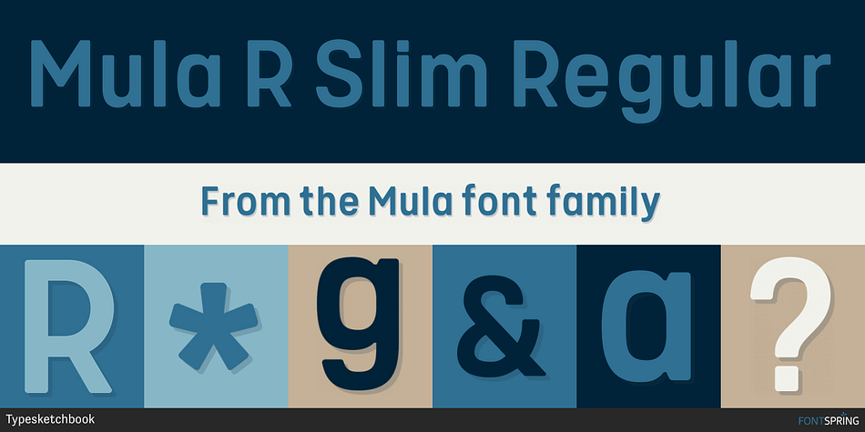 Mula R Slim Regular Font