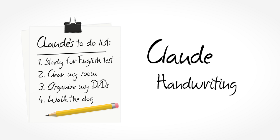 Digitized handwriting fonts are a perfect way to give documents the “very special touch”.