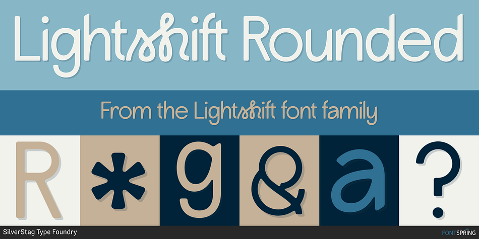 Lightshift Rounded Font