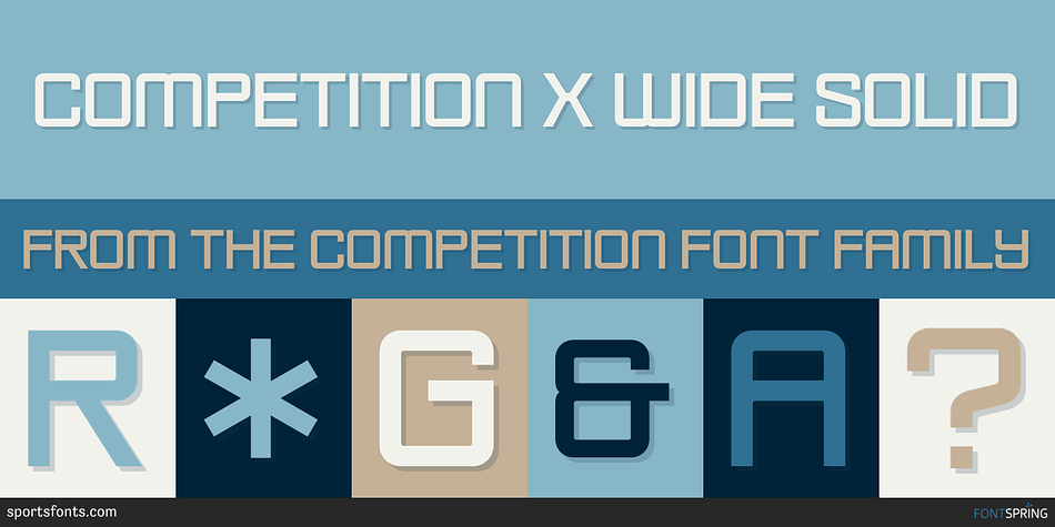 Competition X Wide Solid Font