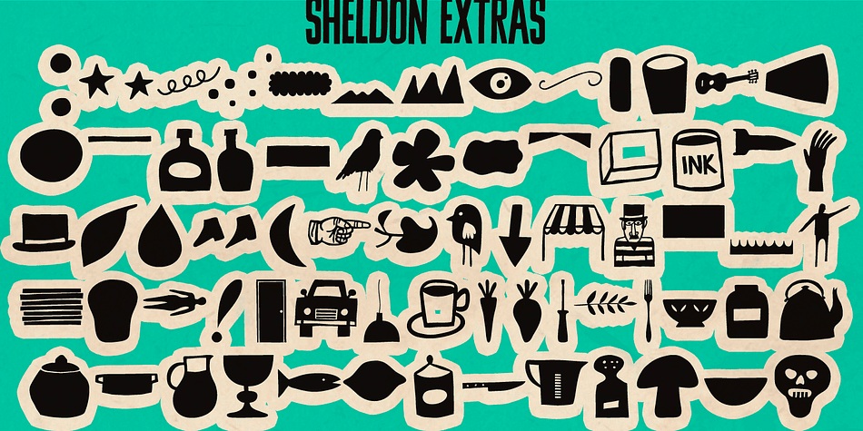 Highlighting the Sheldon font family.