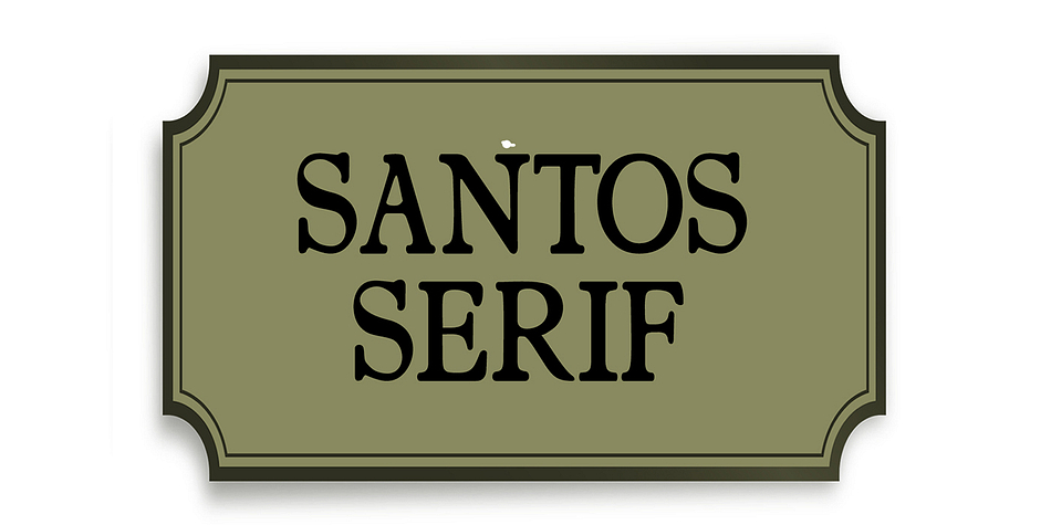 Highlighting the Santerios Santos font family.