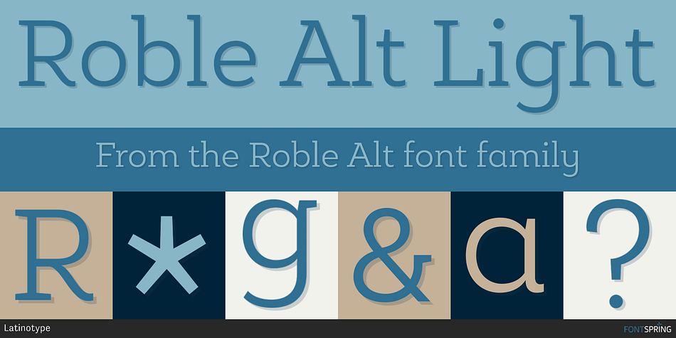 Roble Alt Light Font
