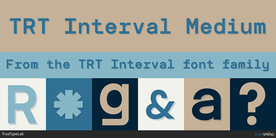 TRT Interval Medium Font