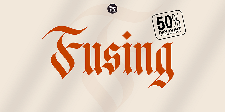 Fusing font family by Sign Studio