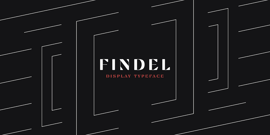 Findel is rounded serif typeface designed for display use on commercial fields.