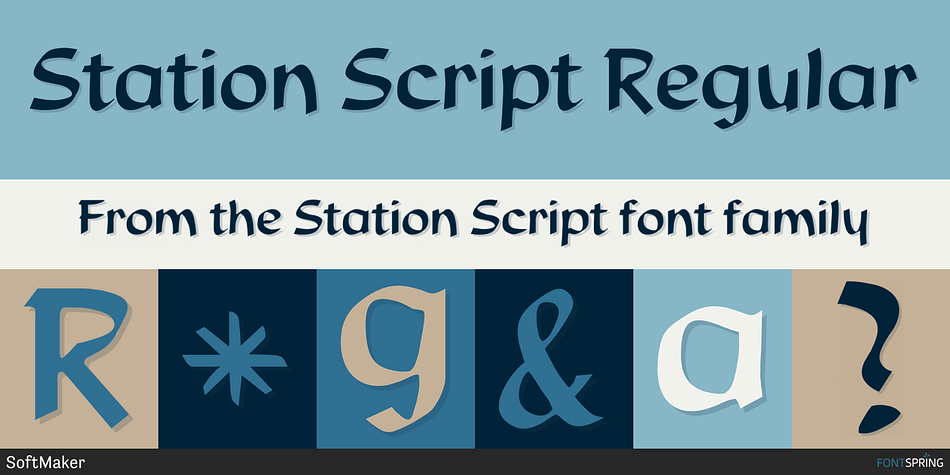 Station Script Regular Font