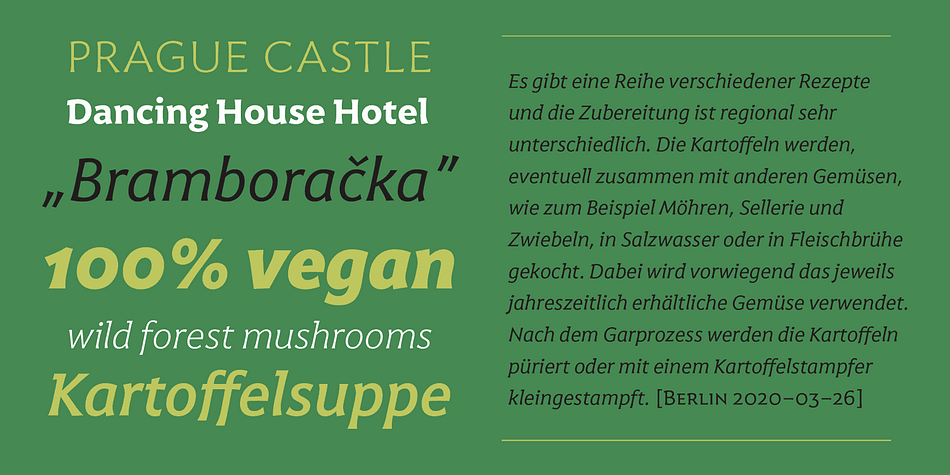 It shares its origin, a certain flavour and a great deal of its idiosyncrasies, but while Harri is an uppercase-only typeface intended for display uses, Harri Text is conceived as a text type family, including a new extra-light weight, italics, small caps and other additions that make it suitable for editorial purposes.
