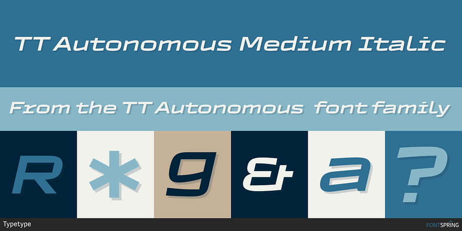 TT Autonomous Basic Package Font