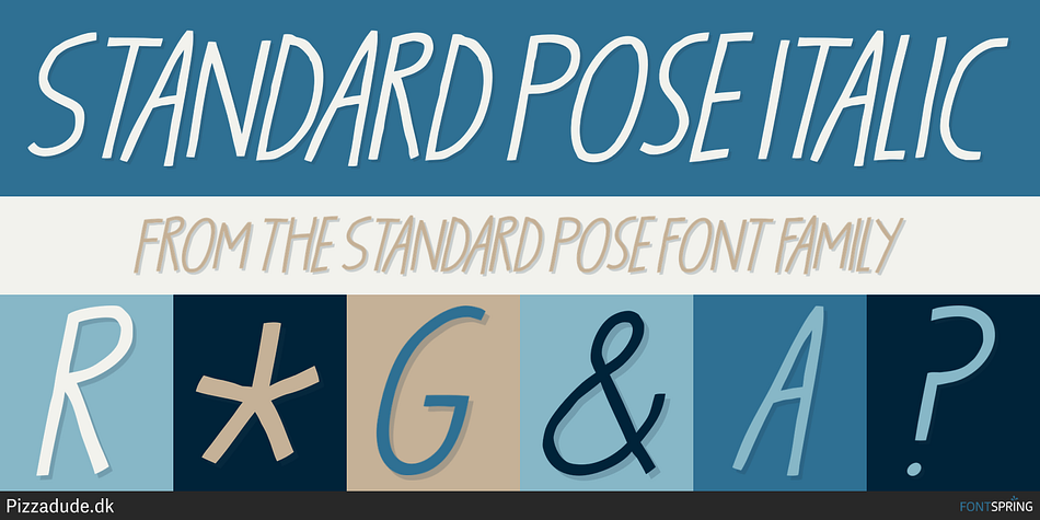 Standard Pose Italic Font
