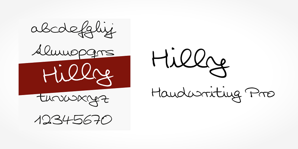 Digitized handwriting fonts are a perfect way to give documents the “very special touch”.