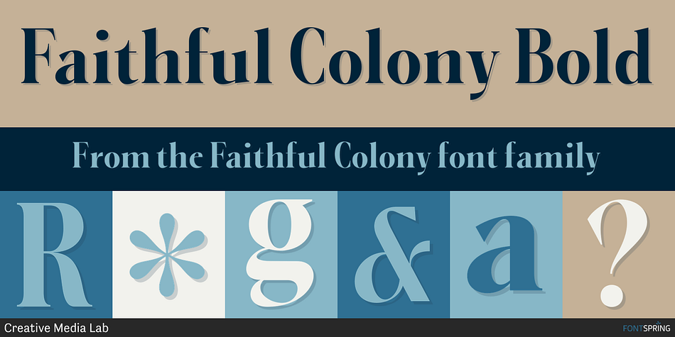 Faithful Colony Bold Font