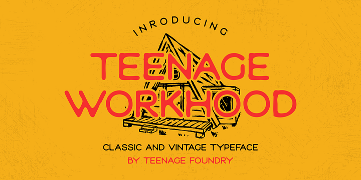 Teenage Workhood font family by Teenage Foundry