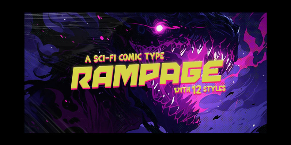 Rampage Outline Font
