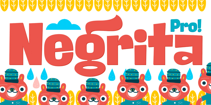 Displaying the beauty and characteristics of the Negrita Pro font family.