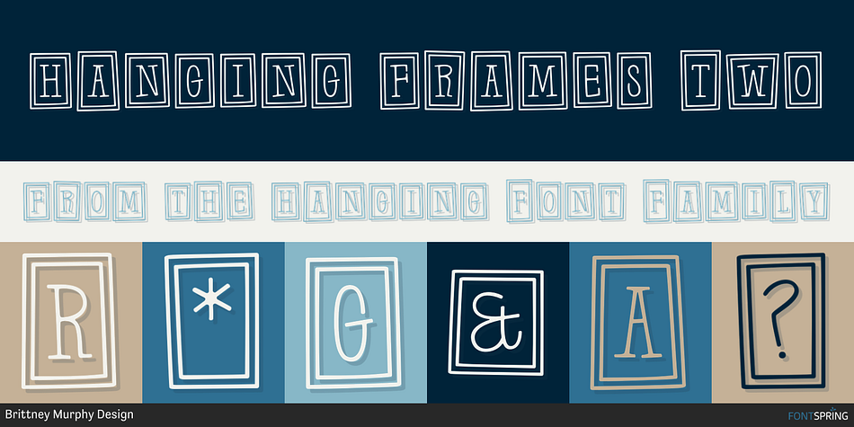 Hanging Frames Two Font
