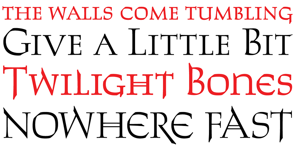 Jim designed two weights, with contrast and counterspace being the main difference between them.