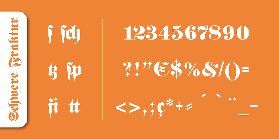 Today, blackletter fonts are mainly used decoratively.