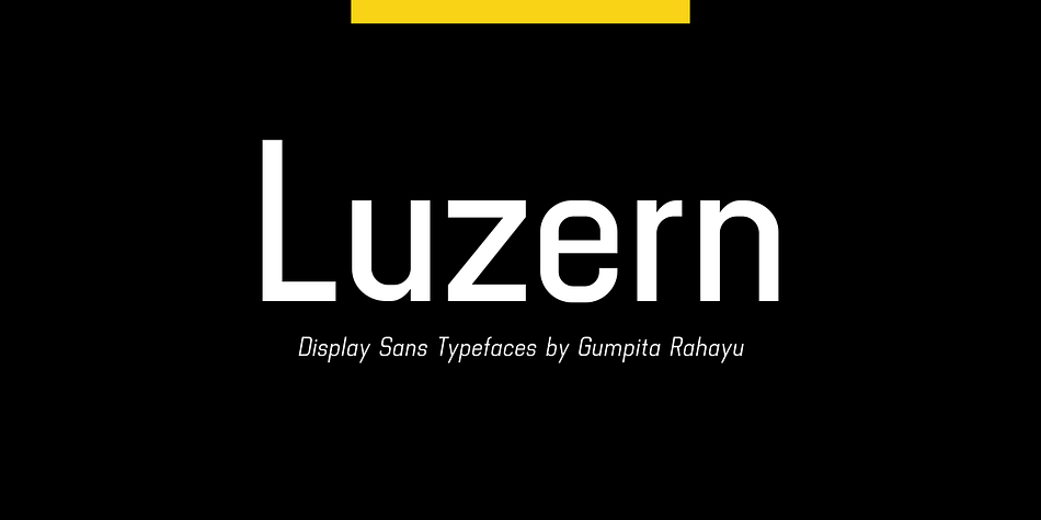 Inspired by the most common grotesque heights and boxed sans serif typefaces, Luzern Typefaces was built with low-mid contrast sans serif and was designed in quite tall caps height and lower x-height which represents the flavor of the dynamic typefaces and is subtle for the display typefaces.