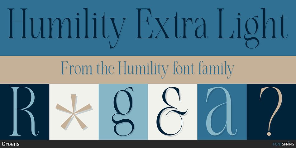 Humility Extra Light Font