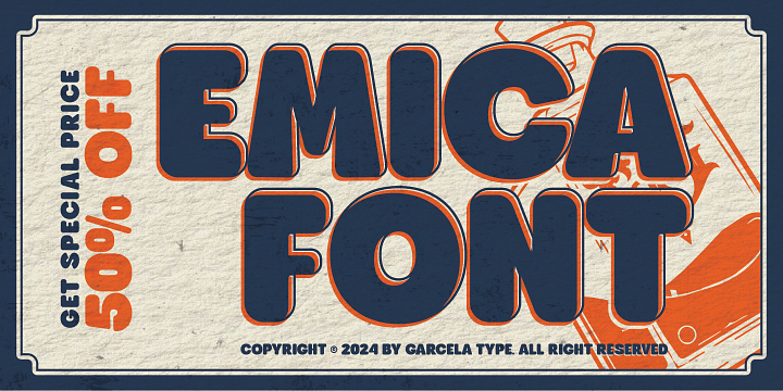 Emica font family by Garcela Type