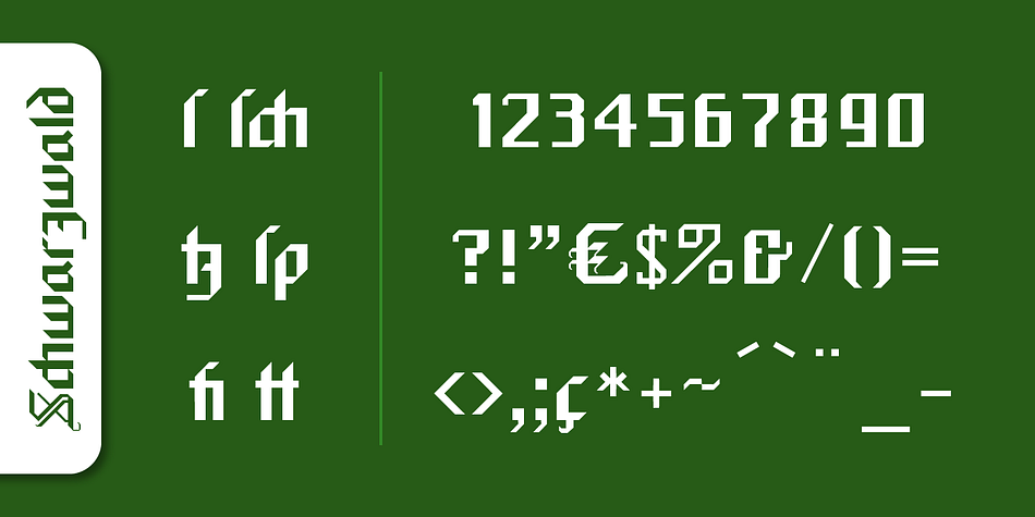 Today, blackletter fonts are mainly used decoratively.