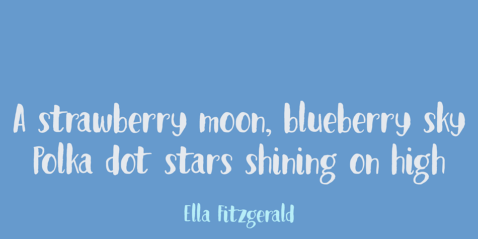 Displaying the beauty and characteristics of the Blueberry Jam font family.