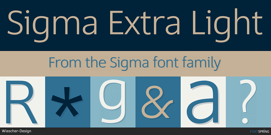 Sigma Extra Light Font