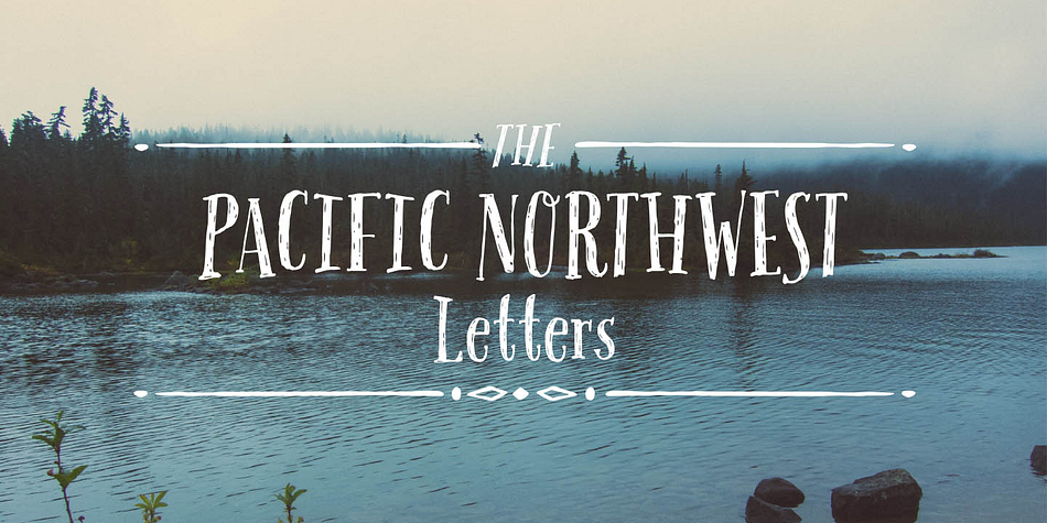 Pacific Northwest Letters is a fun, handwritten font by Cultivated Mind.