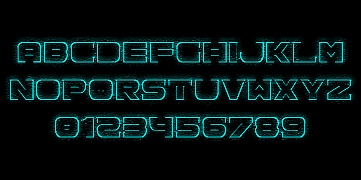 Highlighting the Spac3 neon font family.