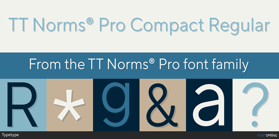 TT Norms® Pro Compact Regular Font