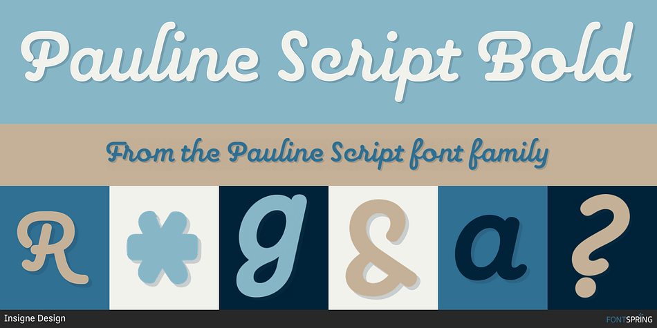 Pauline Script Bold Font
